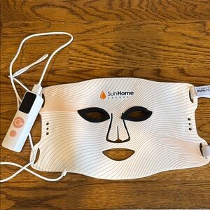 SunHome Sauna Red Light Face Mask. Red Light, Deep Red, Infrared, Amber, Blue